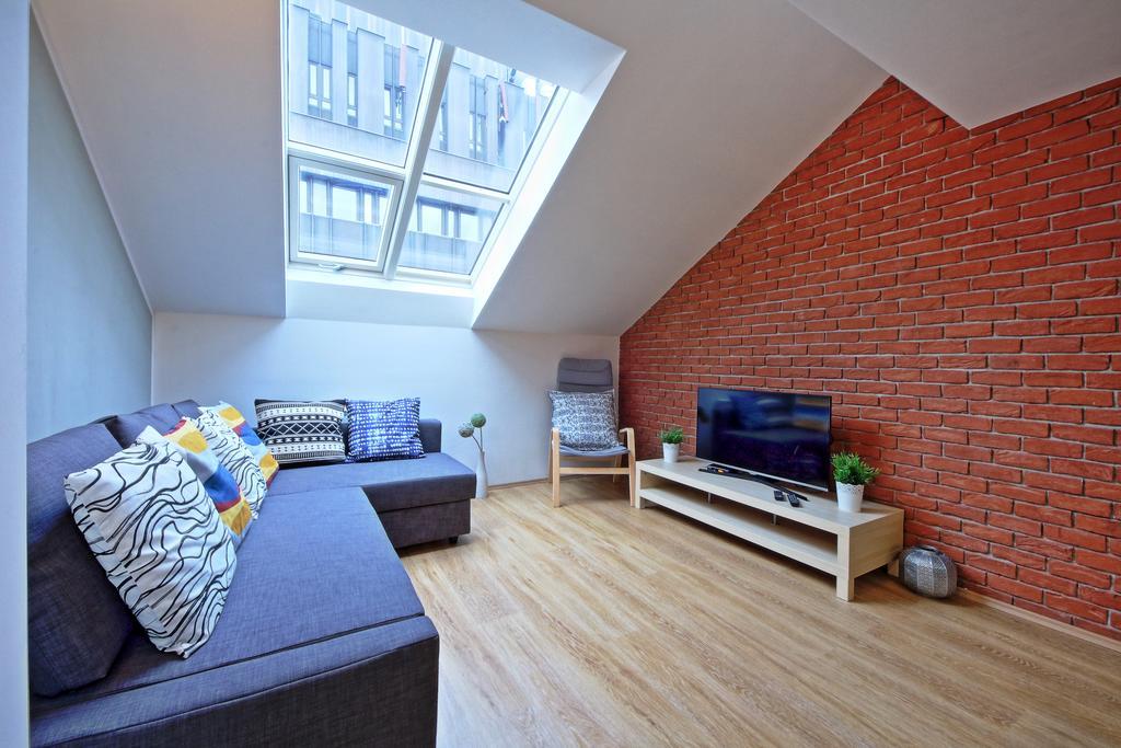 Nabo Apartments Prága Szoba fotó