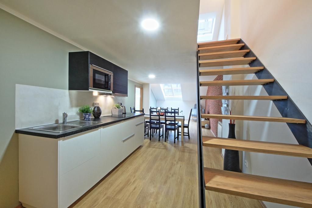 Nabo Apartments Prága Szoba fotó